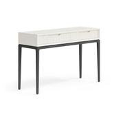 Консоль Velvet 2 ящика Матовый молочно-белый