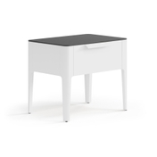 Тумба прикроватная Piega 1 ящик Матовый светло-серый