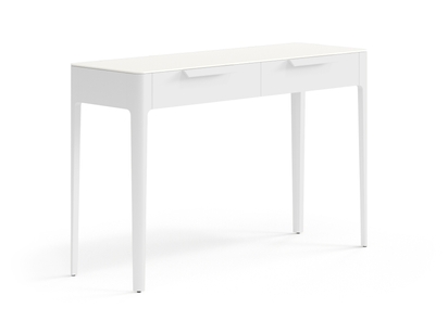 Мебель Консоль Piega 2 ящика. Цвет Матовый белоснежный. Материал Гладкая эмаль. Коллекция Консоль Piega 2 ящика. Фото. Мебель Консоль Piega 2 ящика. Цвет Матовый белоснежный. Материал Гладкая эмаль. Коллекция Консоль Piega 2 ящика. Картинка.