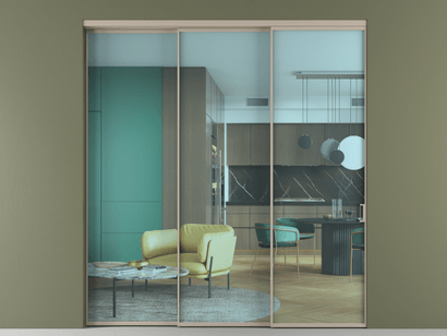 Алюминевая перегородка АЛПР 040.01_АБСК_ПРОЗ ГОЛ_new. Цвет Алюминий бисквитный. Материал Алюминий в эмали. Коллекция Перегородка Formato внутри проёма телескопик синхро 2. Картинка.