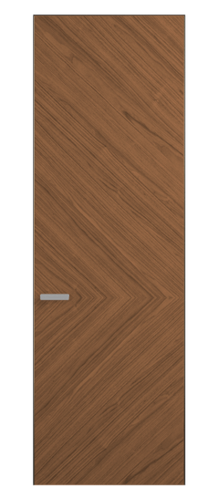 Дверь межкомнатная 0202 ОУММР Орех умбра матовый. Цвет Орех умбра матовый рифт. Материал Радиальный шпон Naturwood. Коллекция Rift. Картинка.