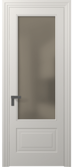 Дверь межкомнатная 8342 МПБЛ БР САТ. Цвет Матовый пудровый белый. Материал Гладкая эмаль. Коллекция Rocca. Картинка.