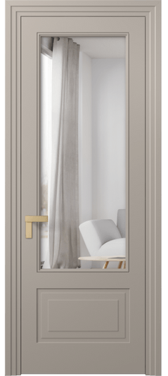 Межкомнатная дверь 8342 МБСК Двустороннее зеркало. Цвет Матовый бисквитный. Материал Гладкая эмаль. Коллекция Рокка. Фото. Дверь межкомнатная 8342 МБСК Двустороннее зеркало. Цвет Матовый бисквитный. Материал Гладкая эмаль. Коллекция Рокка. Картинка.