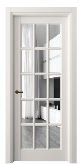 Межкомнатная дверь 6311 МПБЛ ЗЕР. Цвет Матовый пудровый белый. Материал Гладкая эмаль. Коллекция Тоскана Грильято. Фото. Дверь межкомнатная 6311 МПБЛ ЗЕР. Цвет Матовый пудровый белый. Материал Гладкая эмаль. Коллекция Тоскана Грильято. Картинка.