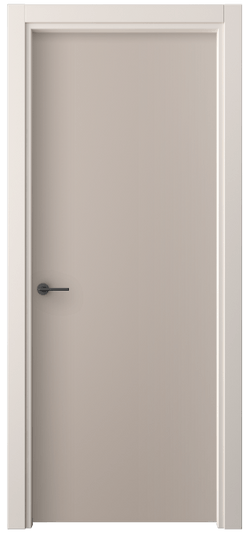 Дверь межкомнатная 0010 ПЭСК. Цвет ПЭТ серо-коричневый . Материал ПЭТ. Коллекция Freedom. Картинка.