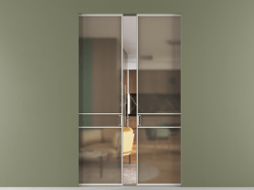 Алюминевая перегородка АЛПР 040.02 МОС Бронза сатин триплекс. Цвет Алюминий облачно-серый. Материал Алюминий в эмали. Коллекция Перегородка Formato скрытый пенал 2 створки. Фото. Алюминевая перегородка АЛПР 040.02 МОС Бронза сатин триплекс. Цвет Алюминий облачно-серый. Материал Алюминий в эмали. Коллекция Перегородка Formato скрытый пенал 2 створки. Картинка.