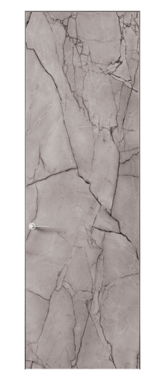 Дверь межкомнатная 0010 АКП СМР. Цвет Серый мрамор. Материал HPL. Коллекция Planum Pro. Картинка.