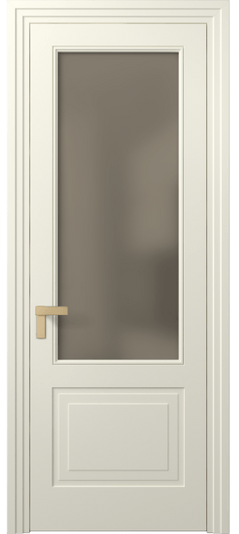 Дверь межкомнатная 8352 ММБ Бронза сатин. Цвет Матовый молочно-белый. Материал Гладкая эмаль. Коллекция Rocca. Картинка.