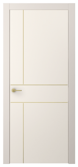Дверь межкомнатная АКП 4209 ПЭКБ. Цвет ПЭТ кремово-белый. Материал ПЭТ. Коллекция Фридом. Картинка.