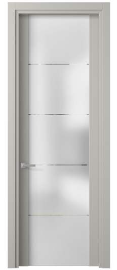 Дверь межкомнатная 4114 МТСР ГРА. Цвет Матовый тёплый серый. Материал Гладкая эмаль. Коллекция Planum. Картинка.