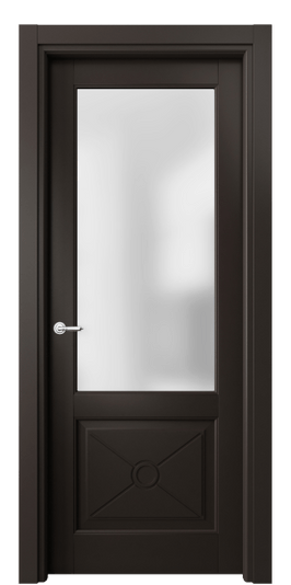 Дверь межкомнатная 6362 БАН САТ. Цвет Бук антрацит. Материал Массив бука эмаль. Коллекция Toscana Litera. Картинка.