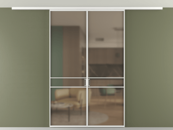 Алюминевая перегородка АЛПР 040.02_АБЛ_Бронза сатин триплекс_new. Цвет Алюминий белоснежный. Материал Алюминий в эмали. Коллекция Перегородка Формато вдоль стены на потолок 2 створки. Фото. Алюминевая перегородка АЛПР 040.02_АБЛ_Бронза сатин триплекс_new. Цвет Алюминий белоснежный. Материал Алюминий в эмали. Коллекция Перегородка Формато вдоль стены на потолок 2 створки. Картинка.