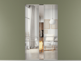 Алюминевая перегородка АЛПР 040.02 МОС Зеркало триплекс. Цвет Алюминий облачно-серый. Материал Алюминий в эмали. Коллекция Перегородка Formato скрытый пенал 2 створки. Фото. Алюминевая перегородка АЛПР 040.02 МОС Зеркало триплекс. Цвет Алюминий облачно-серый. Материал Алюминий в эмали. Коллекция Перегородка Formato скрытый пенал 2 створки. Картинка.