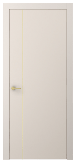 Дверь межкомнатная АКП 4201 ПЭПБ. Цвет ПЭТ пудровый бежевый. Материал ПЭТ. Коллекция Freedom. Картинка.