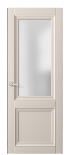 Дверь межкомнатная 2524 ПЭПБ САТ. Цвет ПЭТ пудровый бежевый. Материал ПЭТ. Коллекция Centro. Картинка.