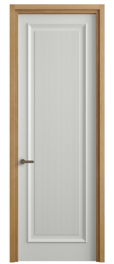 Дверь межкомнатная 6711 БССР. Цвет Бук светло-серый. Материал Массив бука эмаль. Коллекция Charm. Картинка.