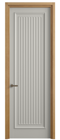 Дверь межкомнатная 6701 БТСР. Цвет Бук тёплый серый. Материал Массив бука эмаль. Коллекция Charm. Картинка.
