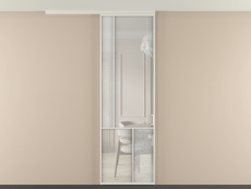 Перегородка Mosaic вдоль стены на потолок 1 створка