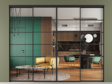 Перегородка Формато внутри проёма 4 створки