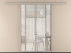 Перегородка Мозаик вдоль стены 2 створки