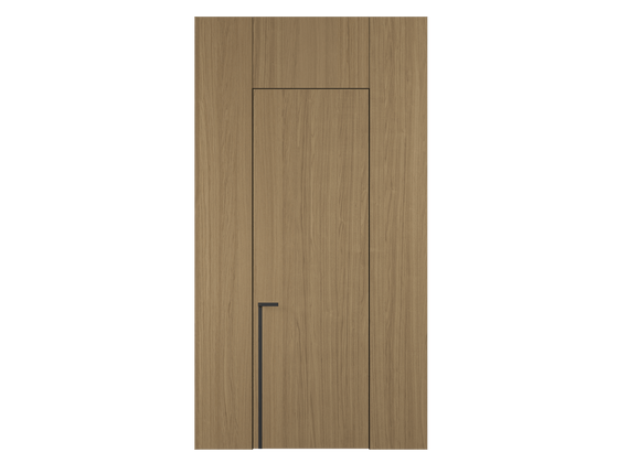 Панели для отделки стен Стеновая панель в древесной отделке Дуб миндальный матовый рифт. Цвет Дуб миндальный матовый рифт. Материал Радиальный шпон Naturwood. Коллекция Древесные отделки. Картинка.