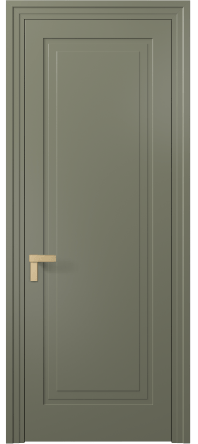 Дверь межкомнатная 8301 МОТ. Цвет Матовый оливковый тёмный. Материал Гладкая эмаль. Коллекция Rocca. Картинка.